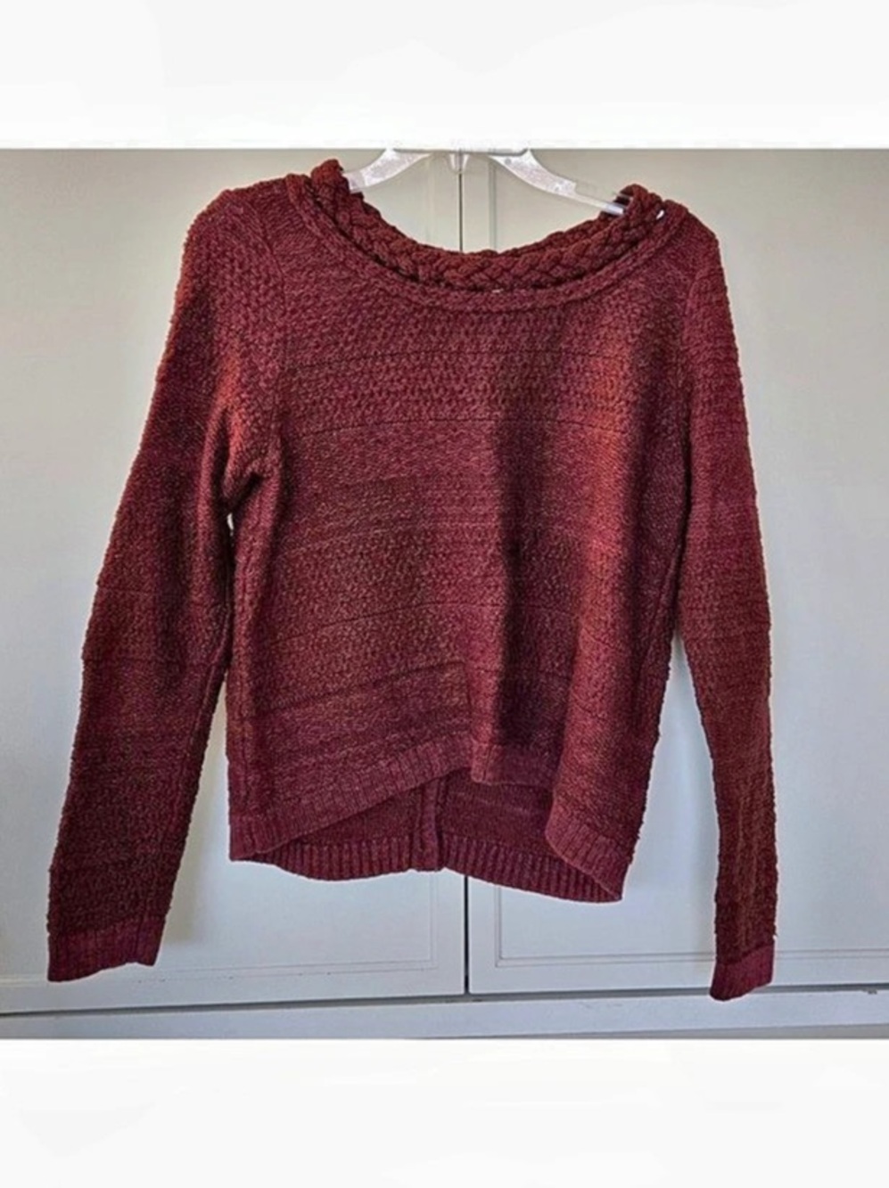 Anthropologie Button Back Sweater